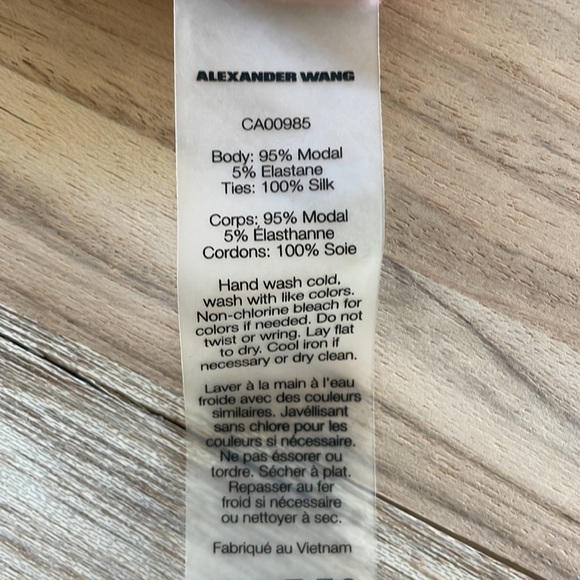 T by Alexander Wang Pink Long Sleeve Cut out Off the Shoulder Dress size Medium - Picture 7 of 7